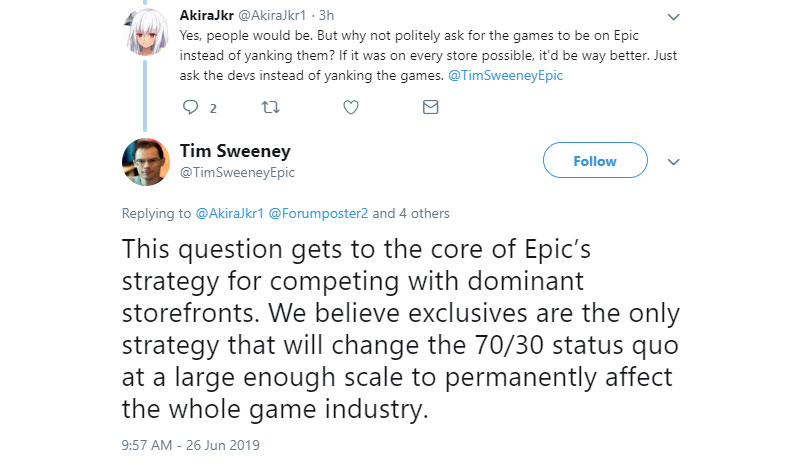 Illustration for article titled Epic's Founder Explains Why The Company Is Going So Hard On Exclusives